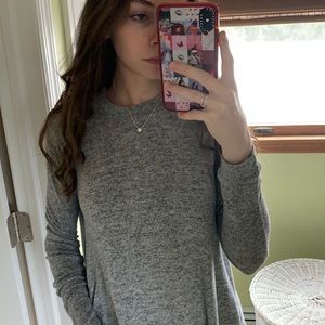 Grey long sleeve top